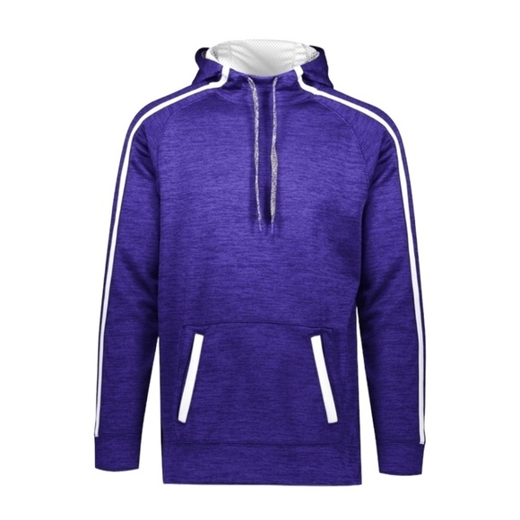 NWOT Augusta Sportswear Size M Stoked Tonal Purple Heather Hoodie - Picture 4 of 6